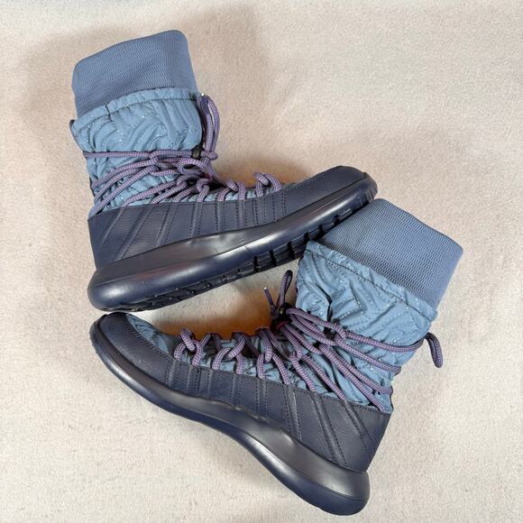 Rare Nike Roshe Run Hi Sneaker Winter Boots SAMPLE Womens Size 7 - Picture 6 of 11